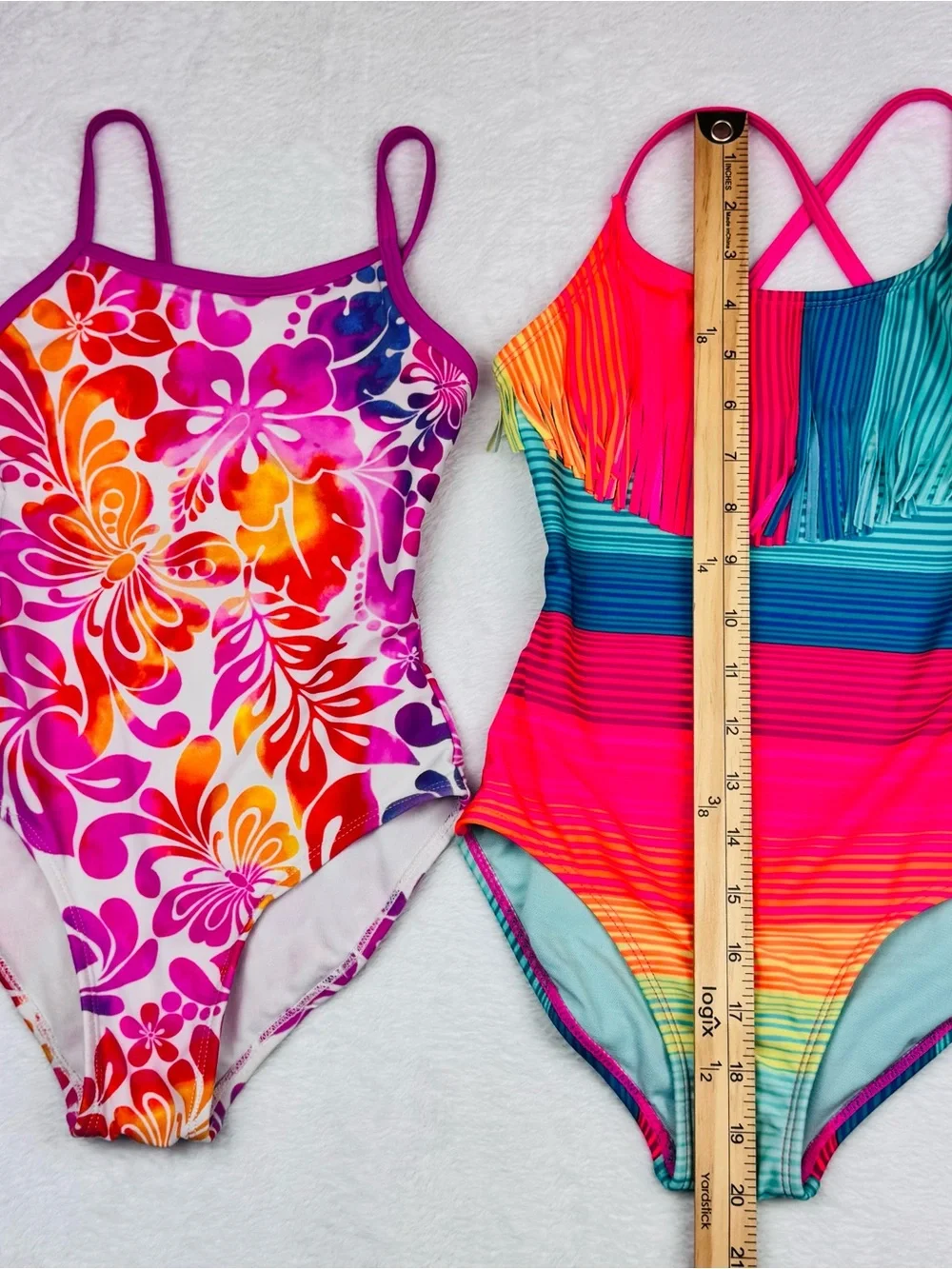 Cat & Jack and Xhilaration Lot of 2 swimsuits. Girls size S (6/6X).